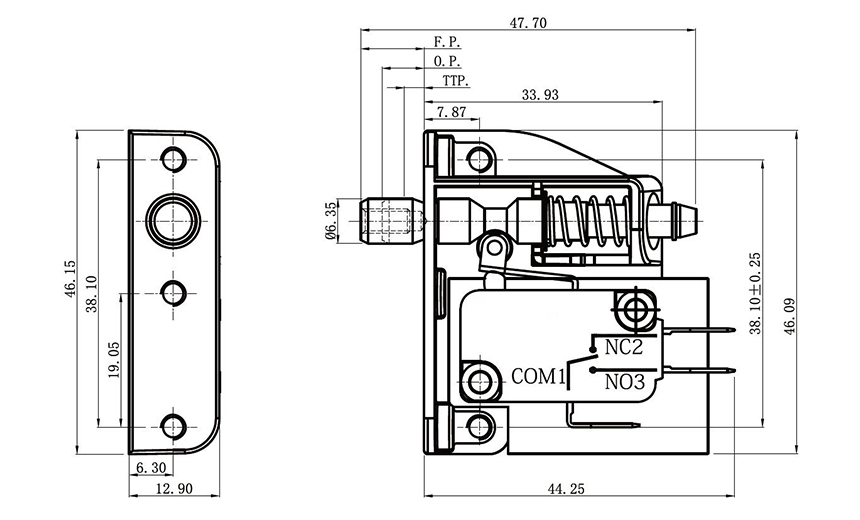 micro switch door lock