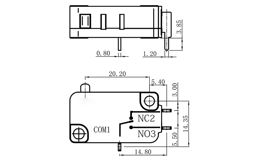 micro switch pin plunger