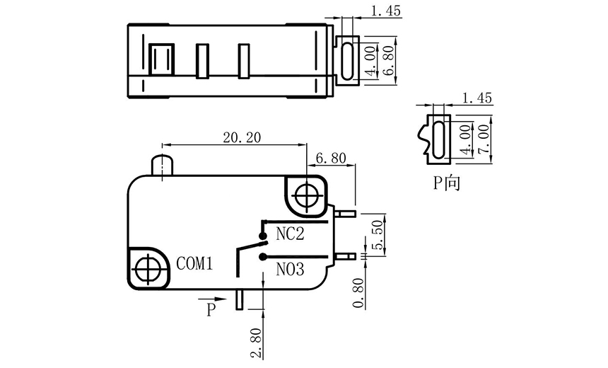 micro switch plunger type