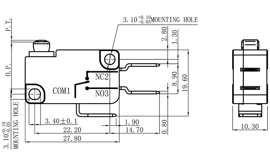pin plunger micro switch