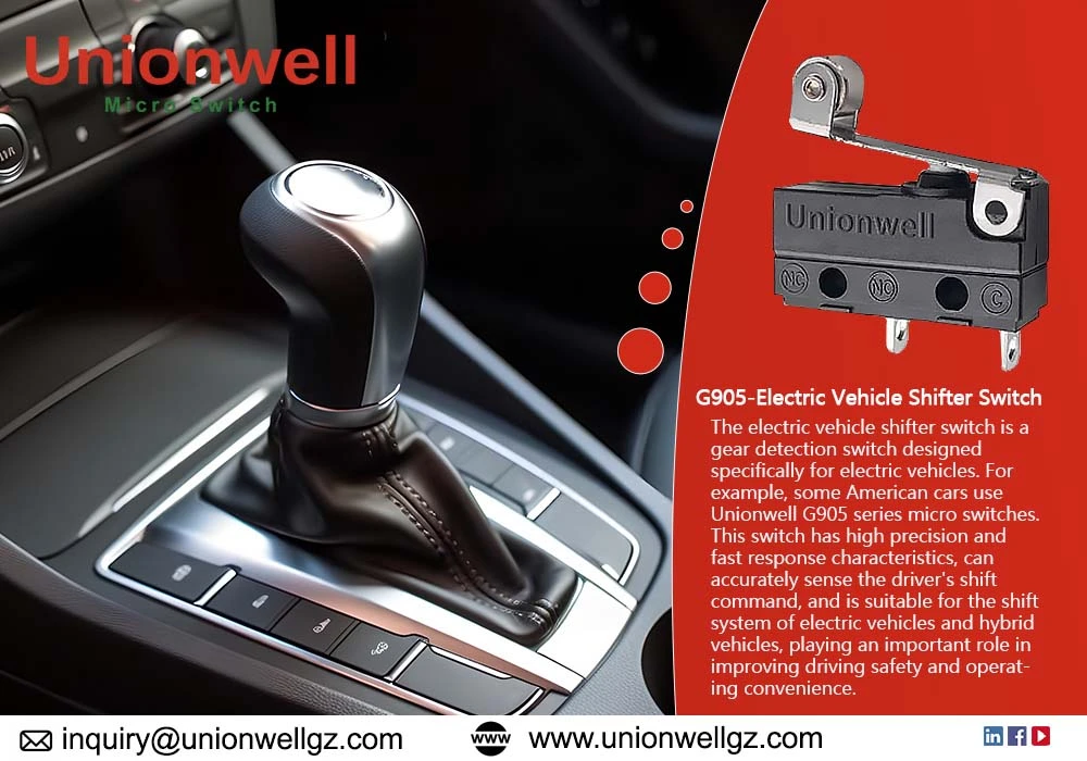 Enhancing EV Gear Control: Introducing the Unionwell G905 Electric Vehicle Shifter Switch